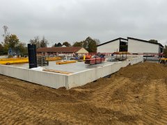 Erweiterung der Grund- und Mittelschule - Erweiterungbau Keller Decke